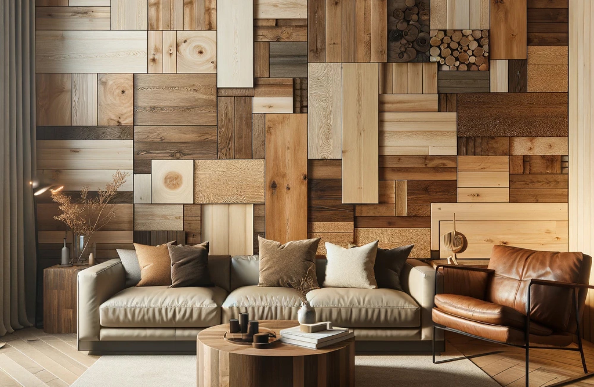Wood Panel Accent Wall