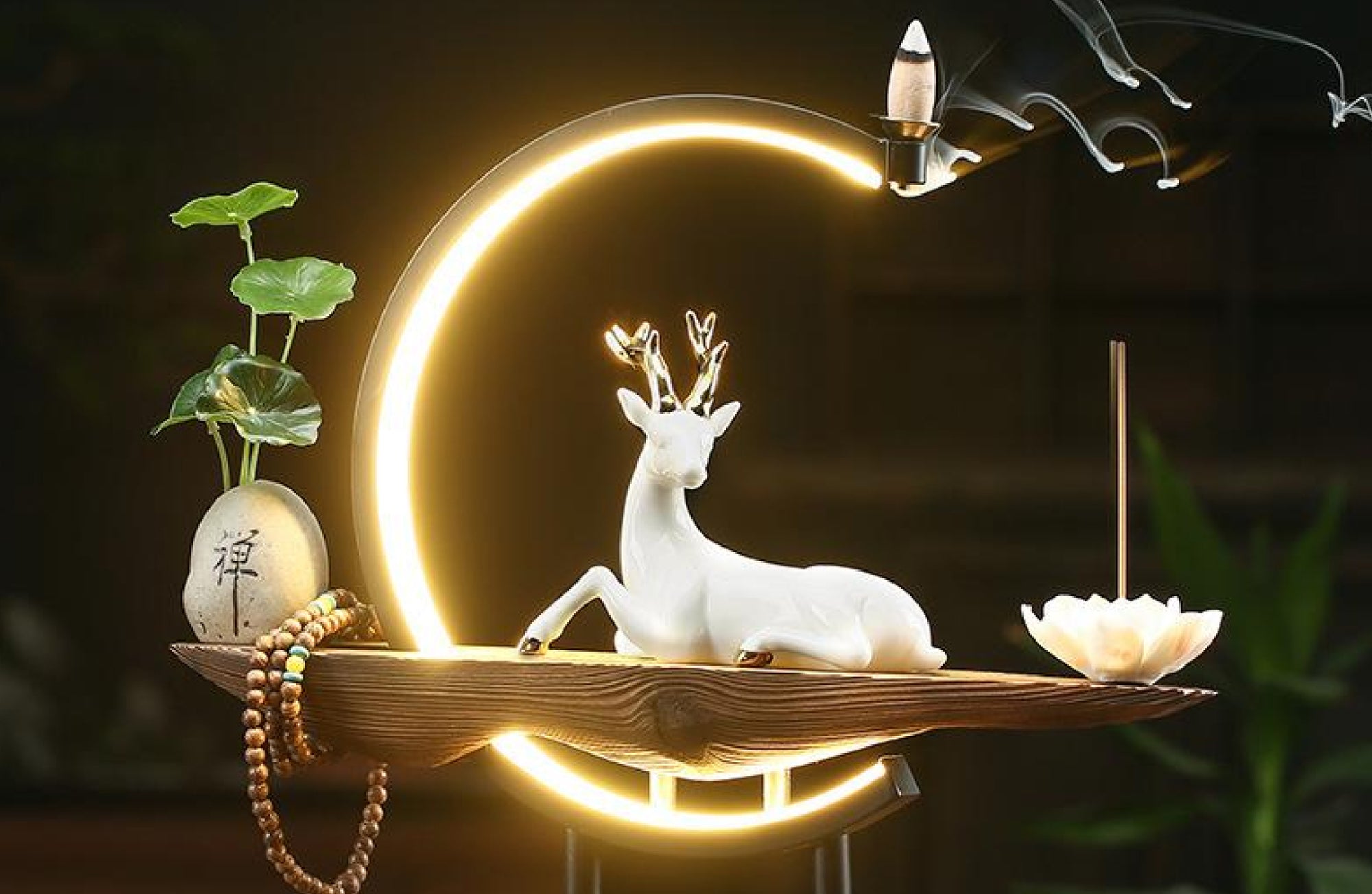Lotus Deer Aroma Lamp