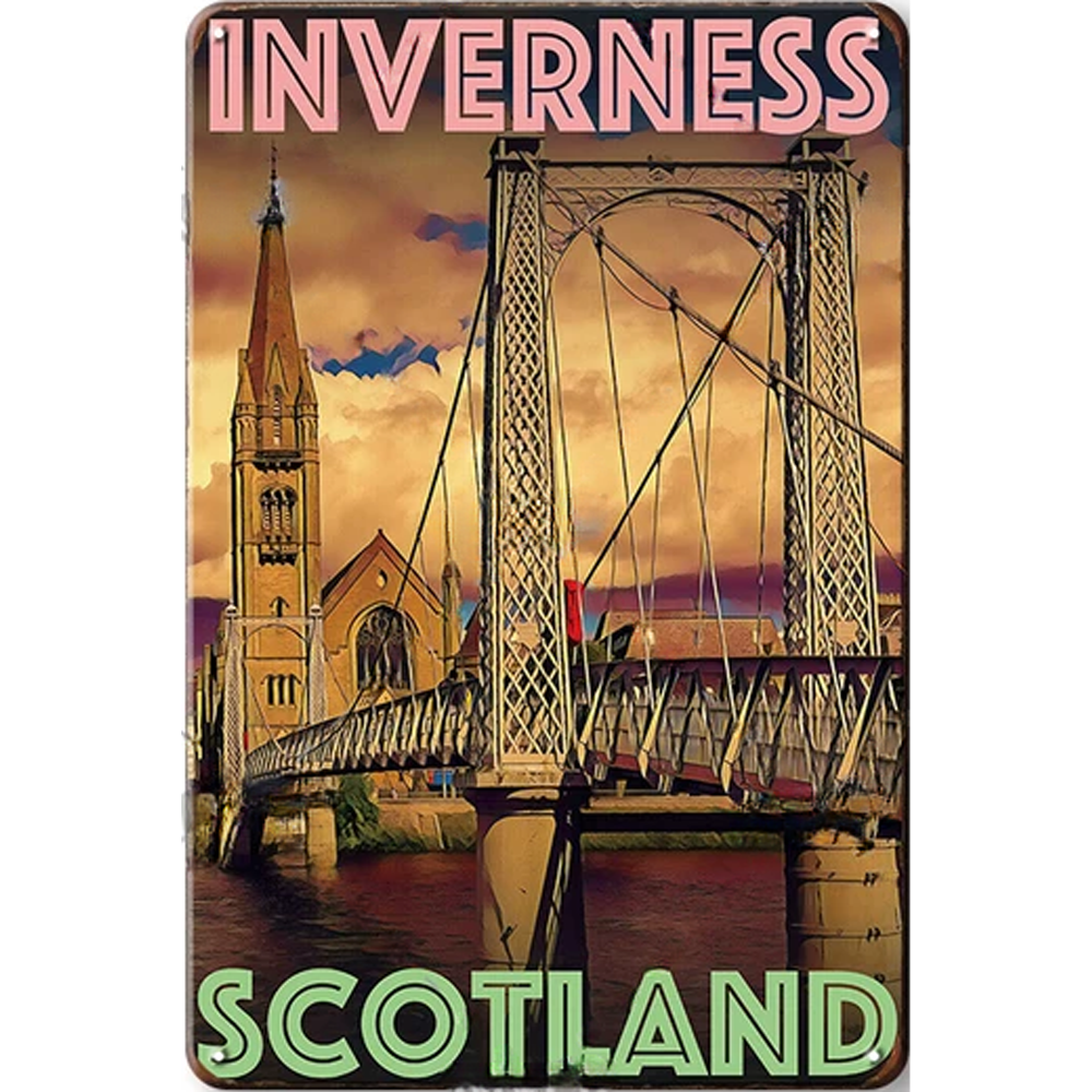 Retro Voyage Metal Art Posters