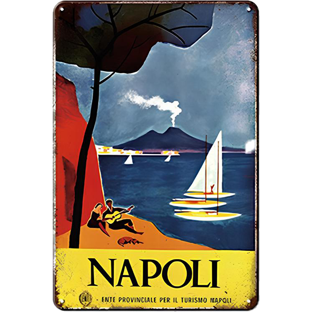 Retro Voyage Metal Art Posters