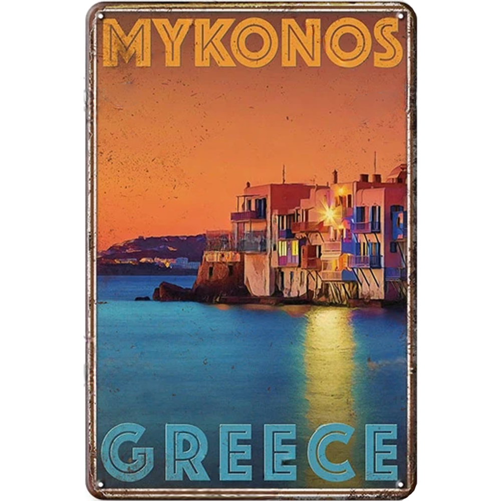 Retro Voyage Metal Art Posters