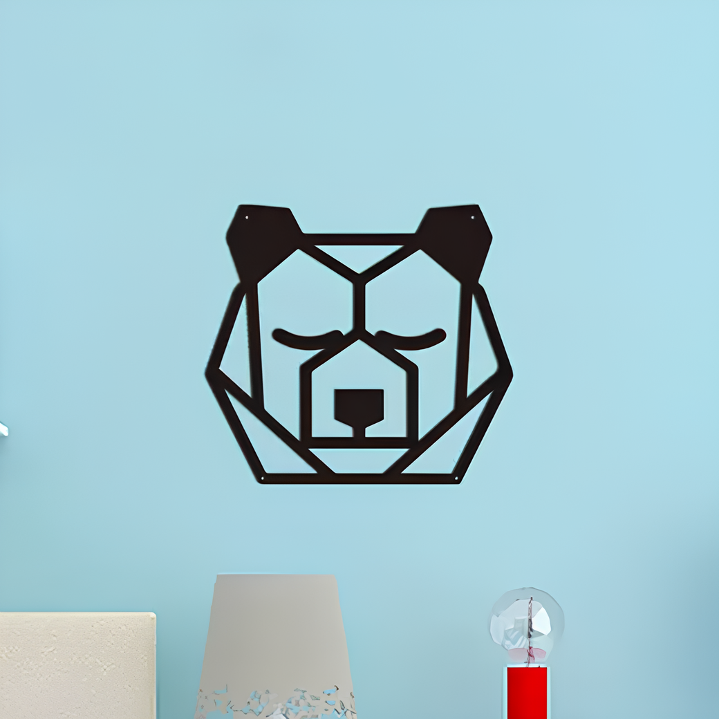 Bear Silhouette Metal Wall Art