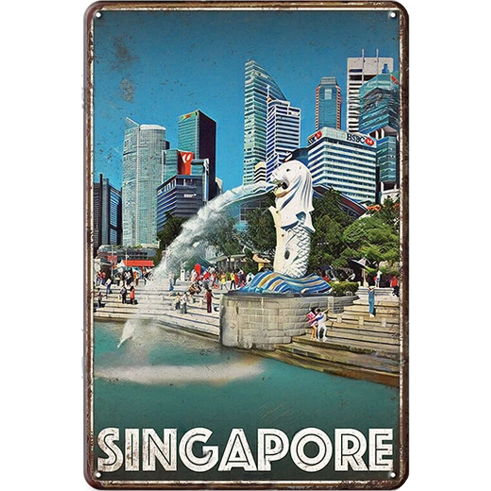 Retro Voyage Metal Art Posters