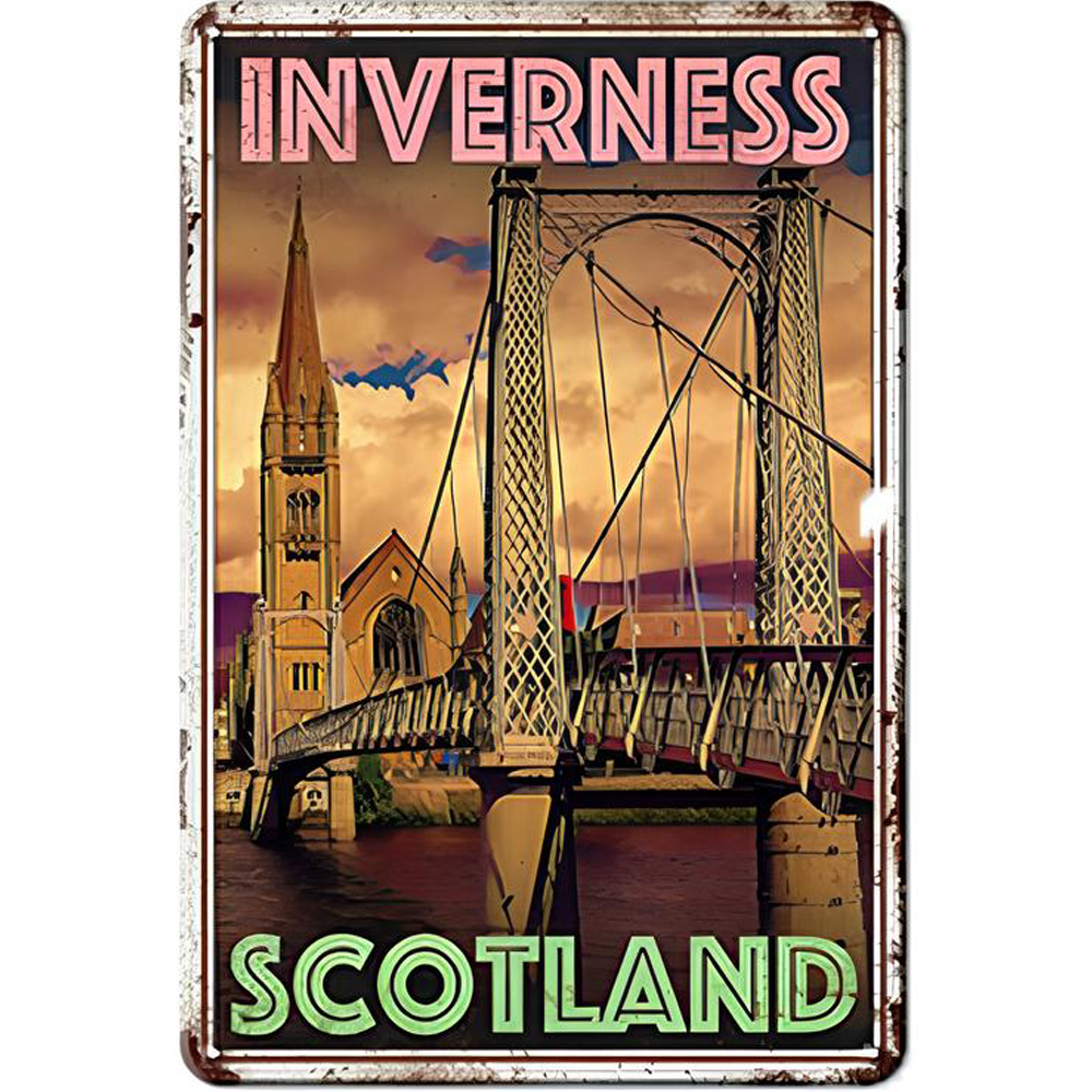 Retro Voyage Metal Art Posters