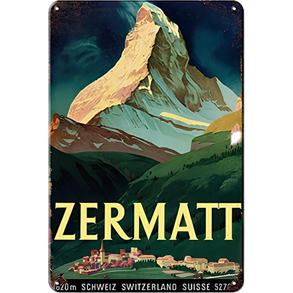 Retro Voyage Metal Art Posters