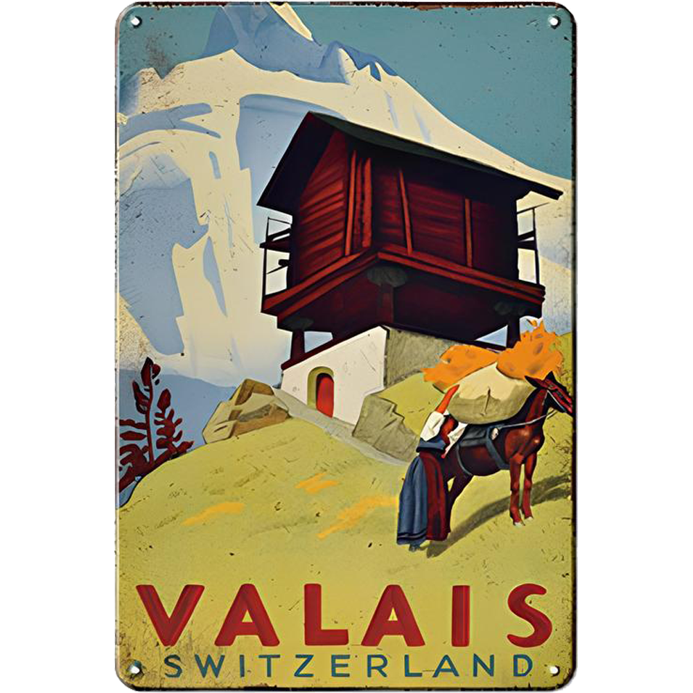 Retro Voyage Metal Art Posters