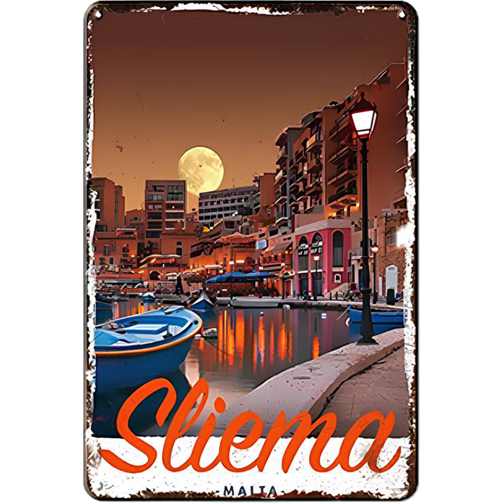 Retro Voyage Metal Art Posters