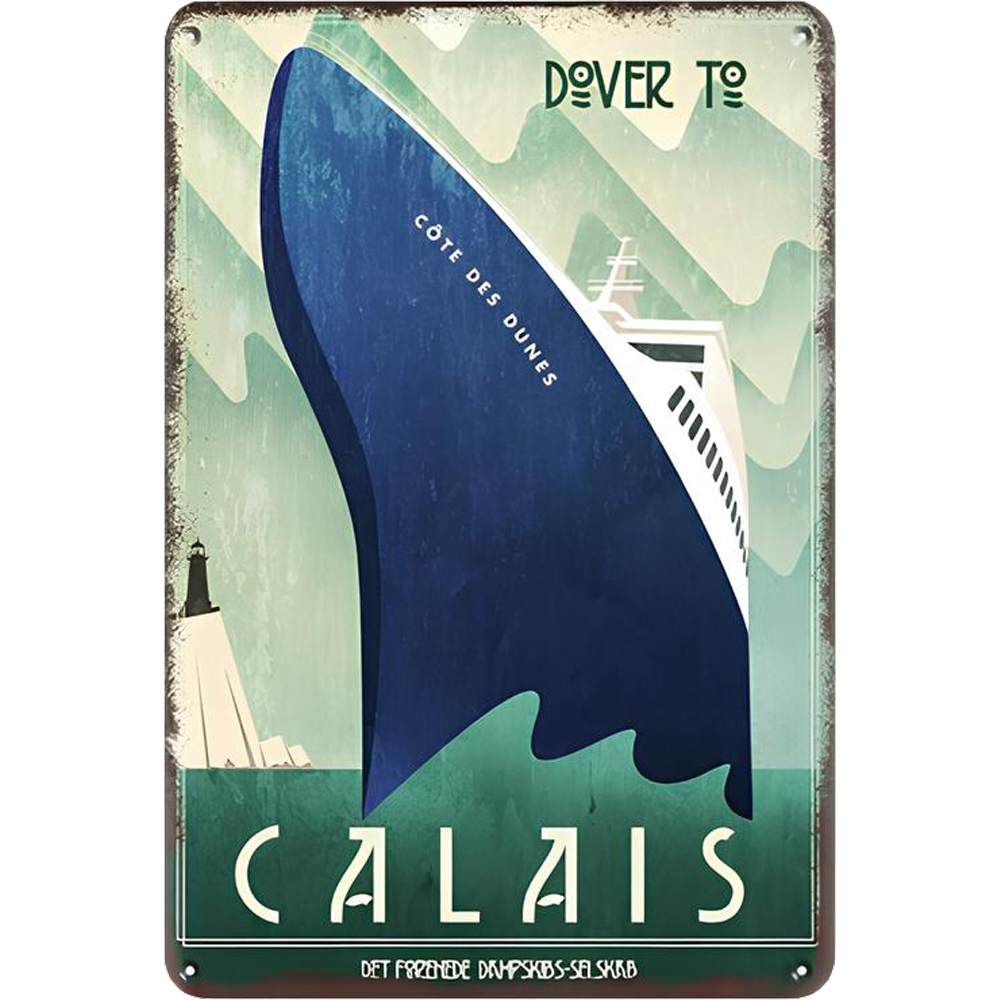 Retro Voyage Metal Art Posters