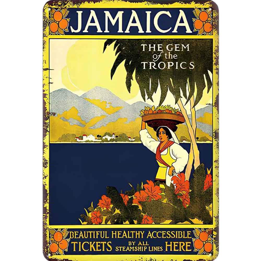 Retro Voyage Metal Art Posters