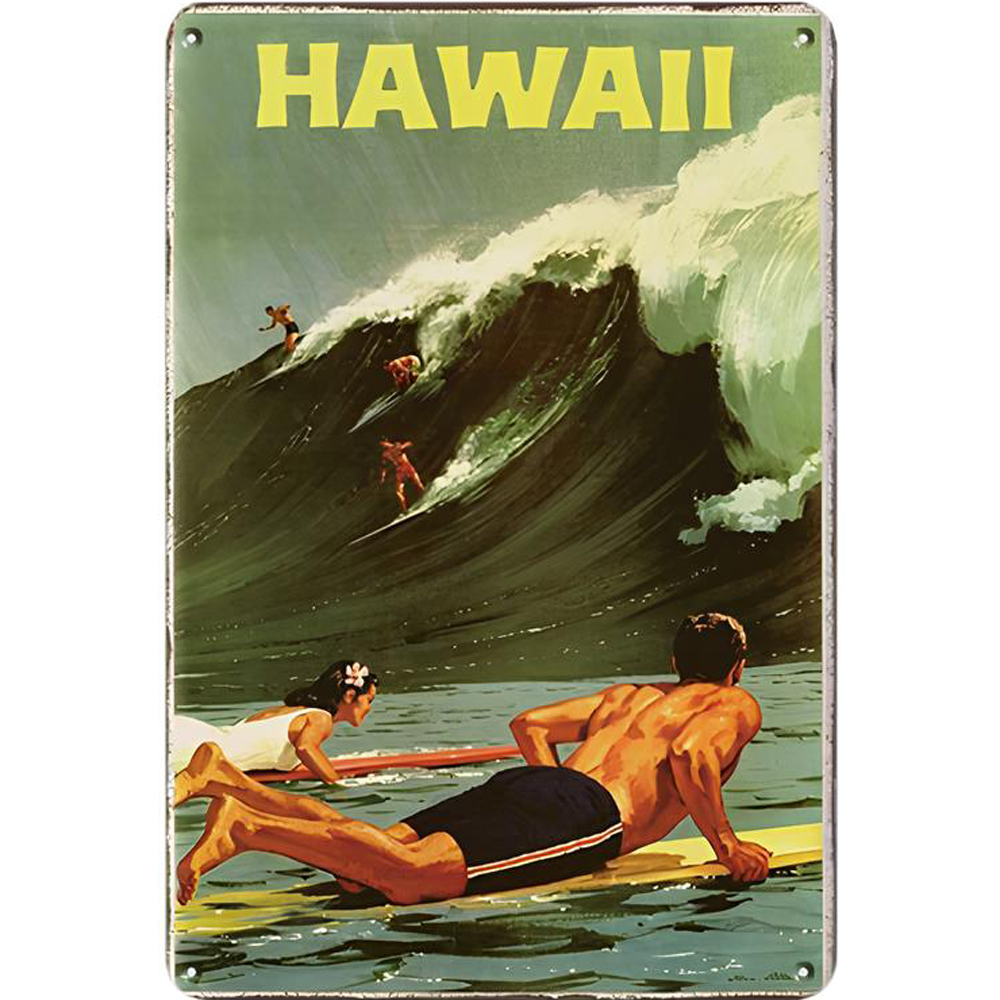 Retro Voyage Metal Art Posters