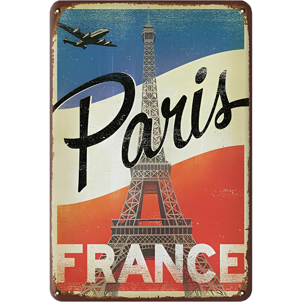 Retro Voyage Metal Art Posters
