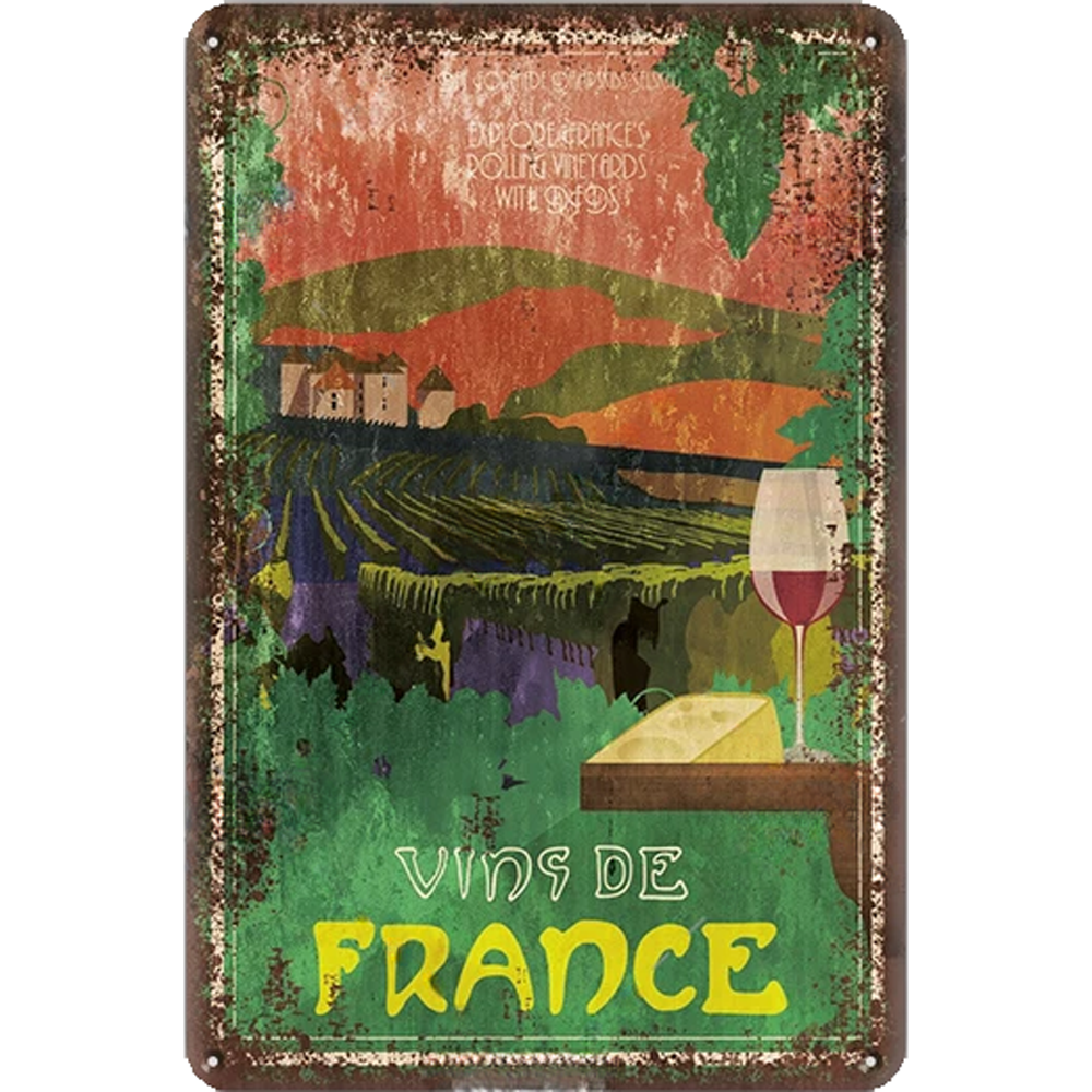 Retro Voyage Metal Art Posters