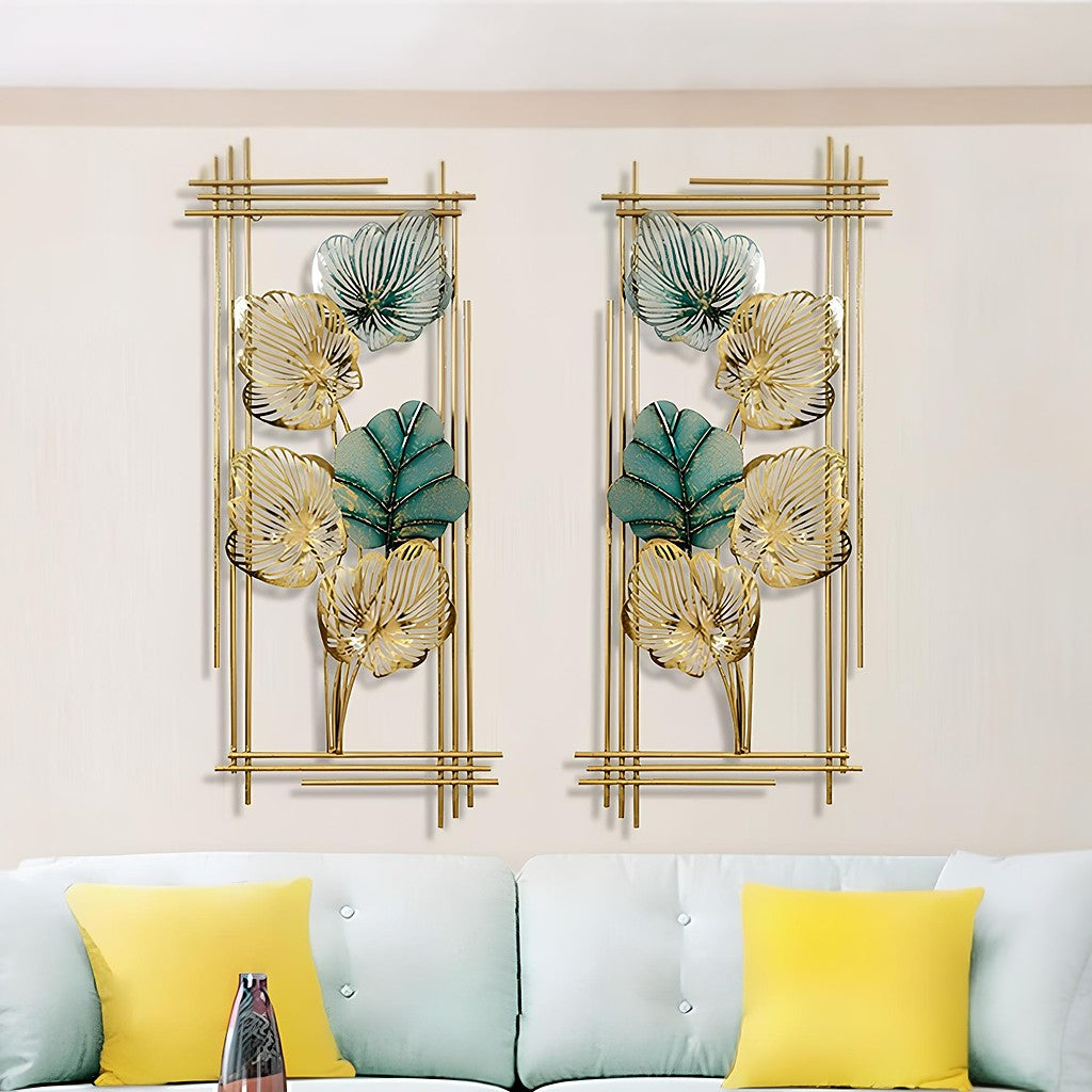 Luxe Botanical Metal Wall Art