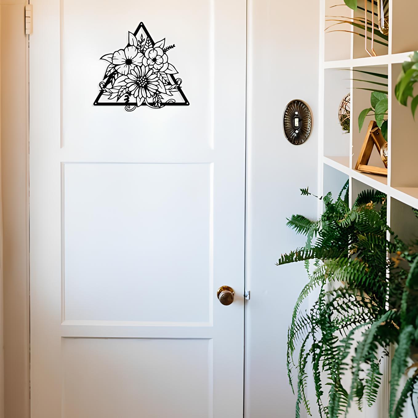 Blossom Silhouette Metal Wall Art