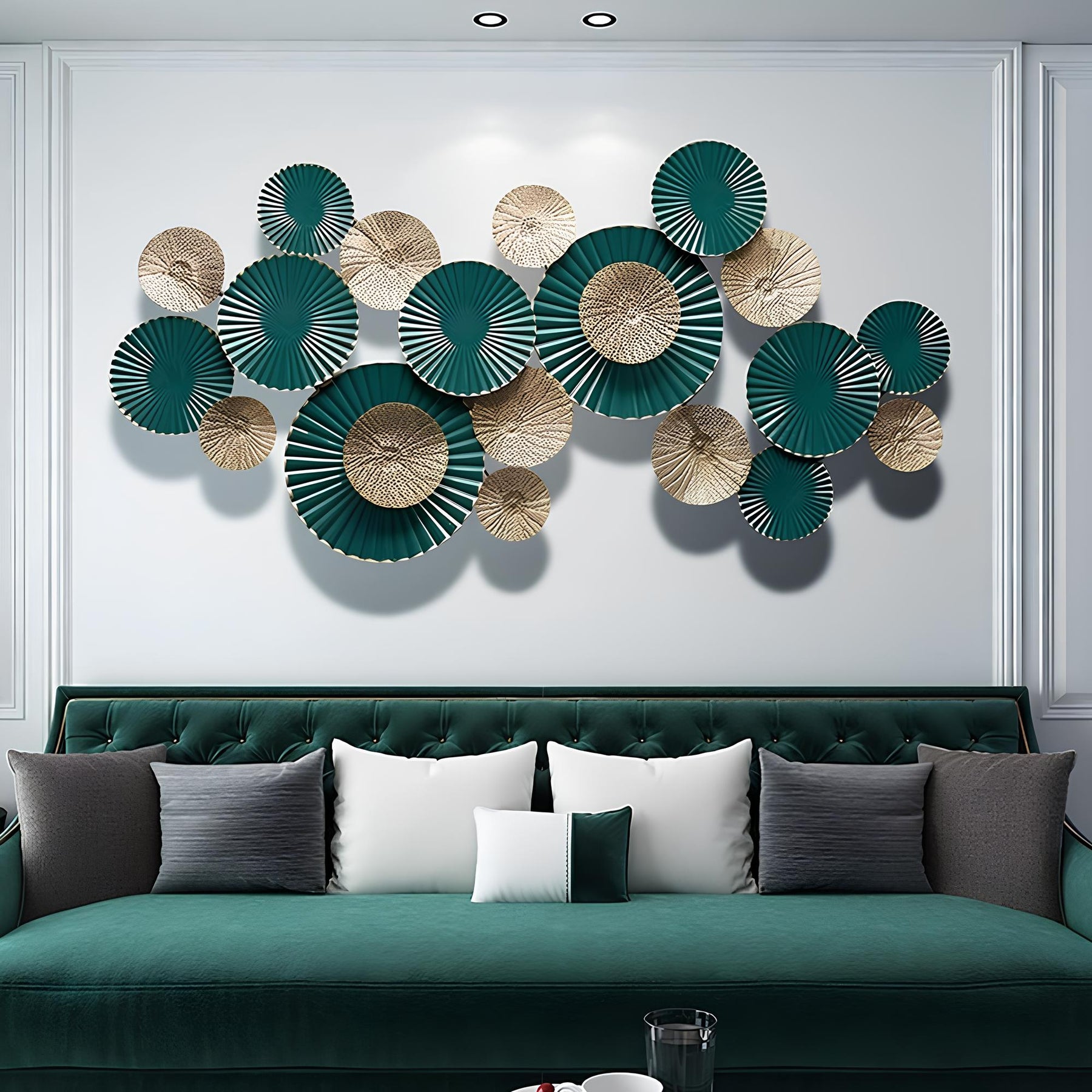 Elegance Iron Lotus Wall Art