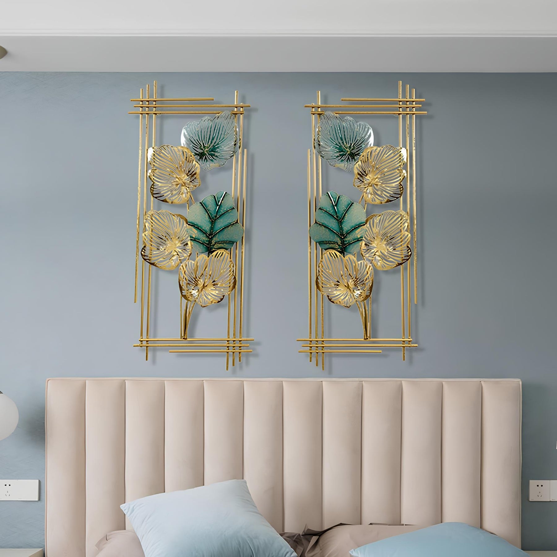 Luxe Botanical Metal Wall Art
