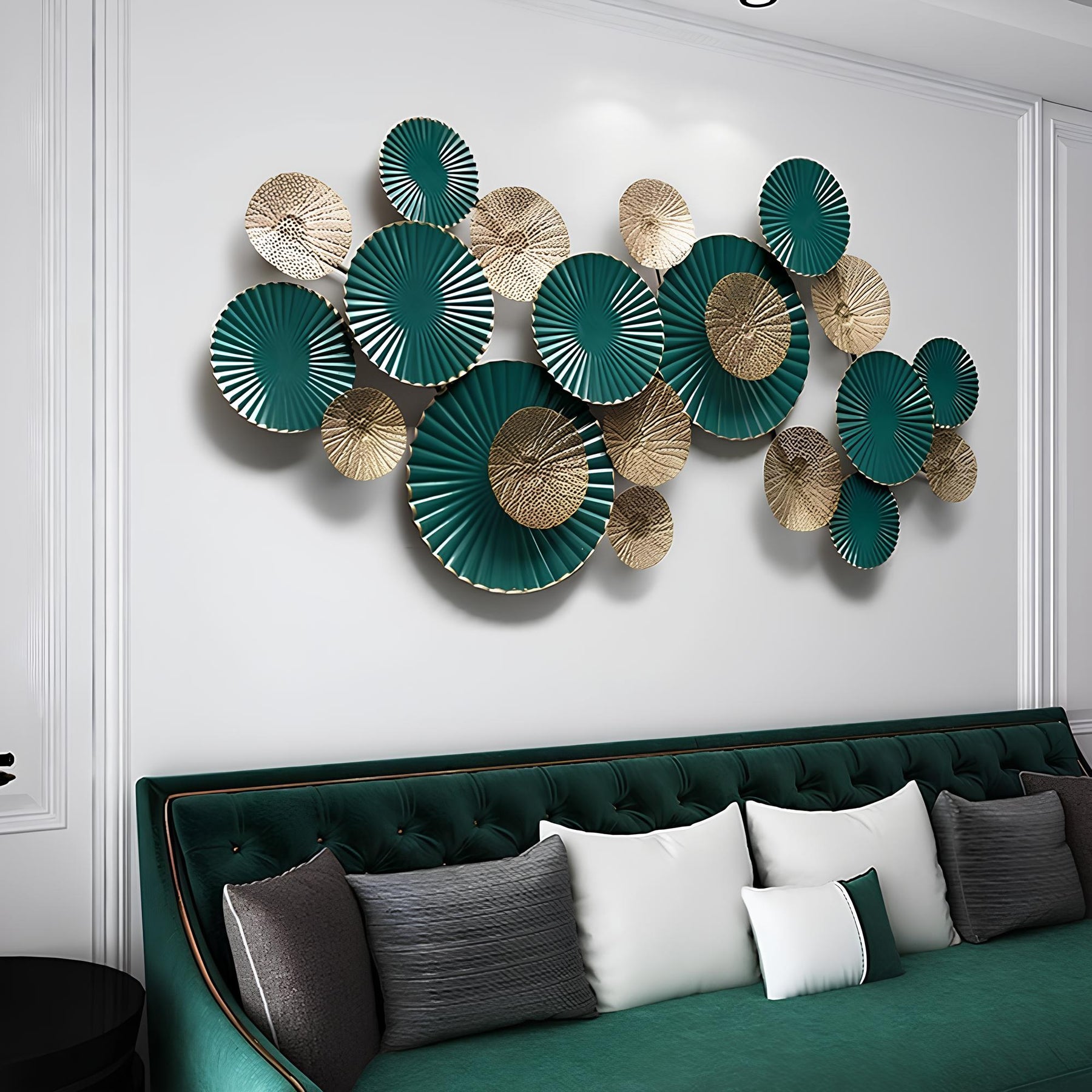 Elegance Iron Lotus Wall Art