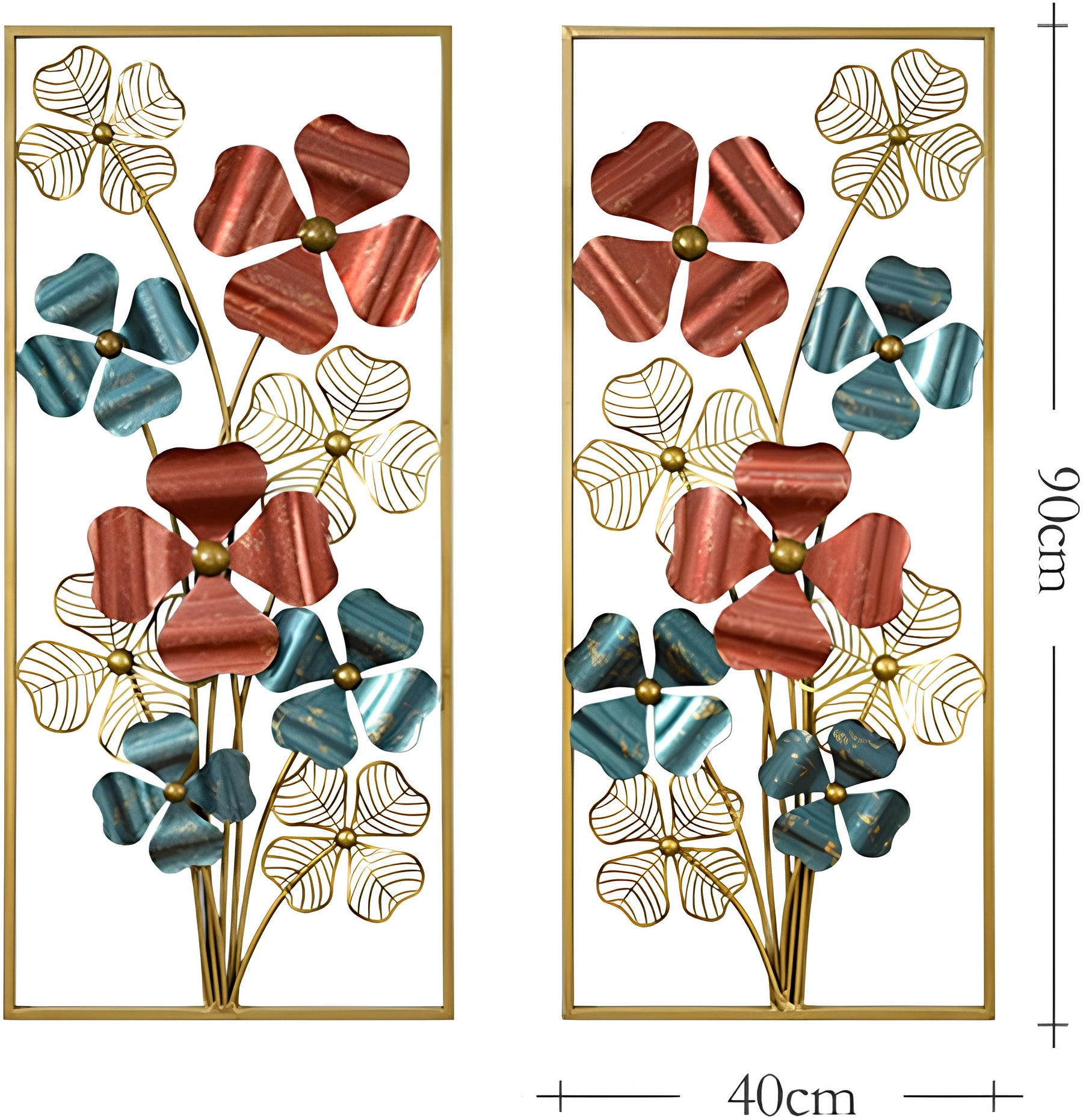 Luxe Botanical Metal Wall Art