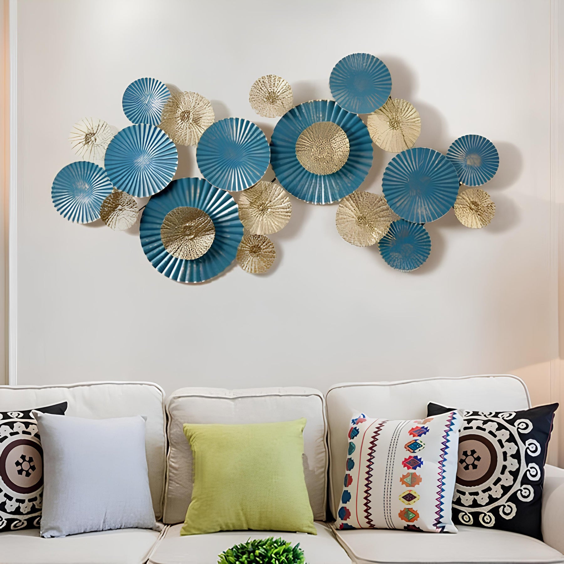 Elegance Iron Lotus Wall Art