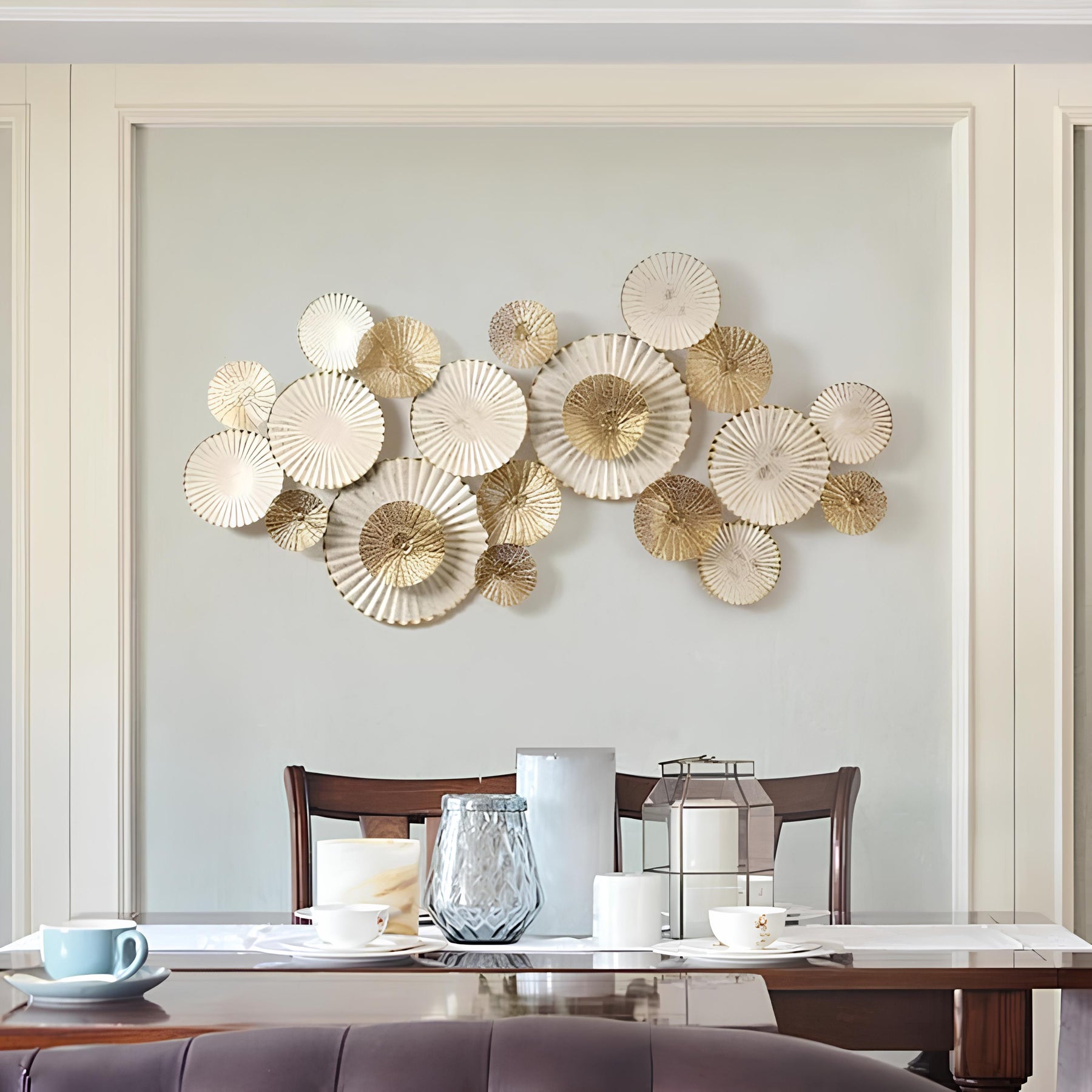 Elegance Iron Lotus Wall Art