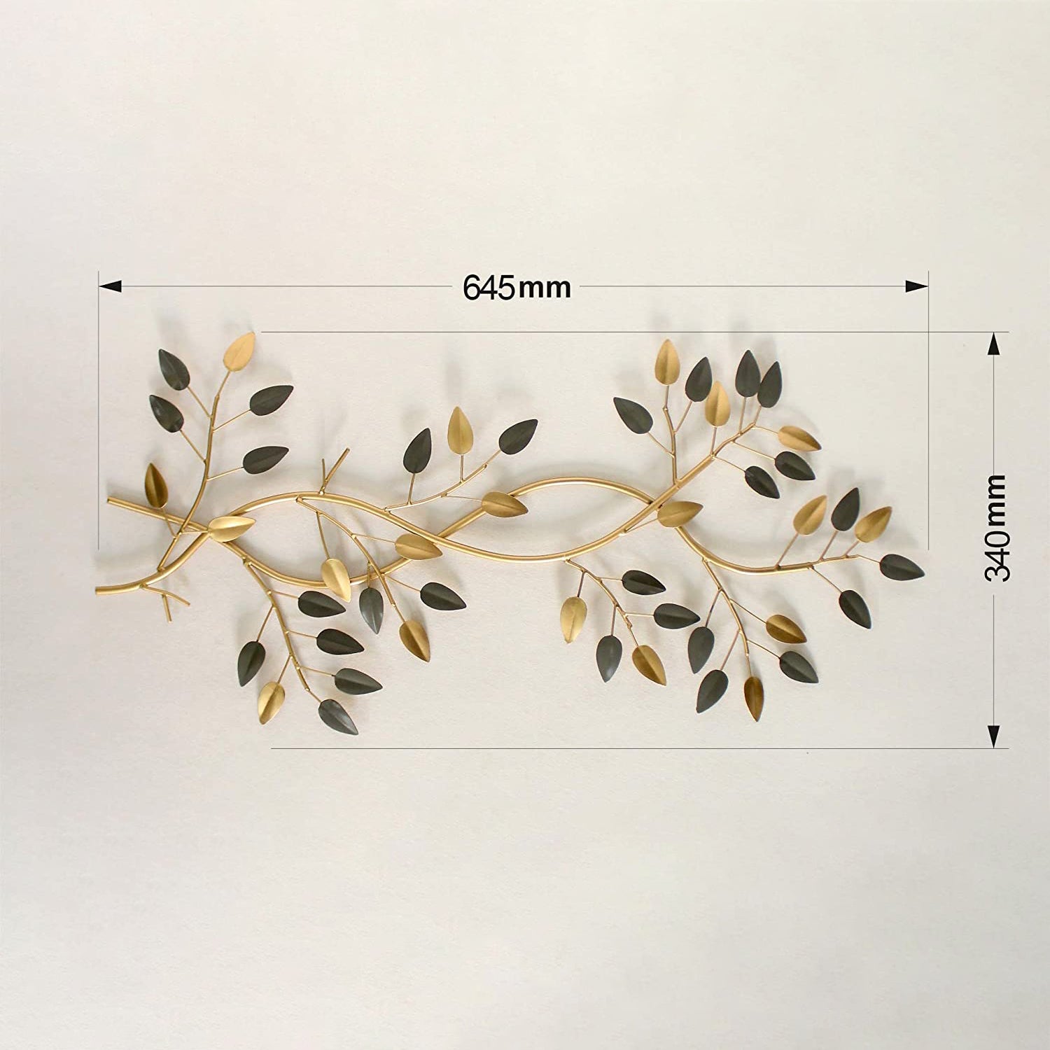 Aureate Leaf Trio Wall Art