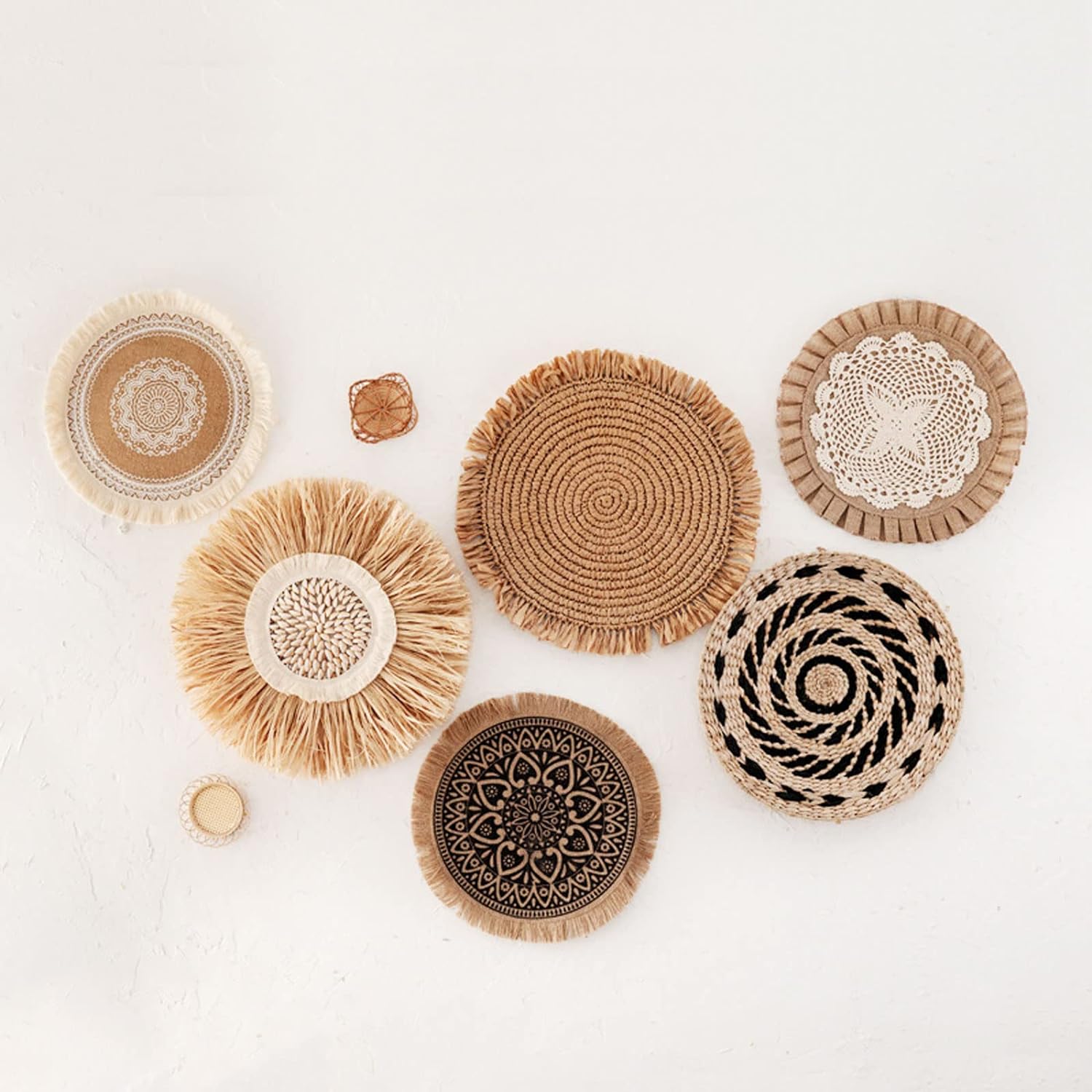 Bamboo Wall Basket Decor Set