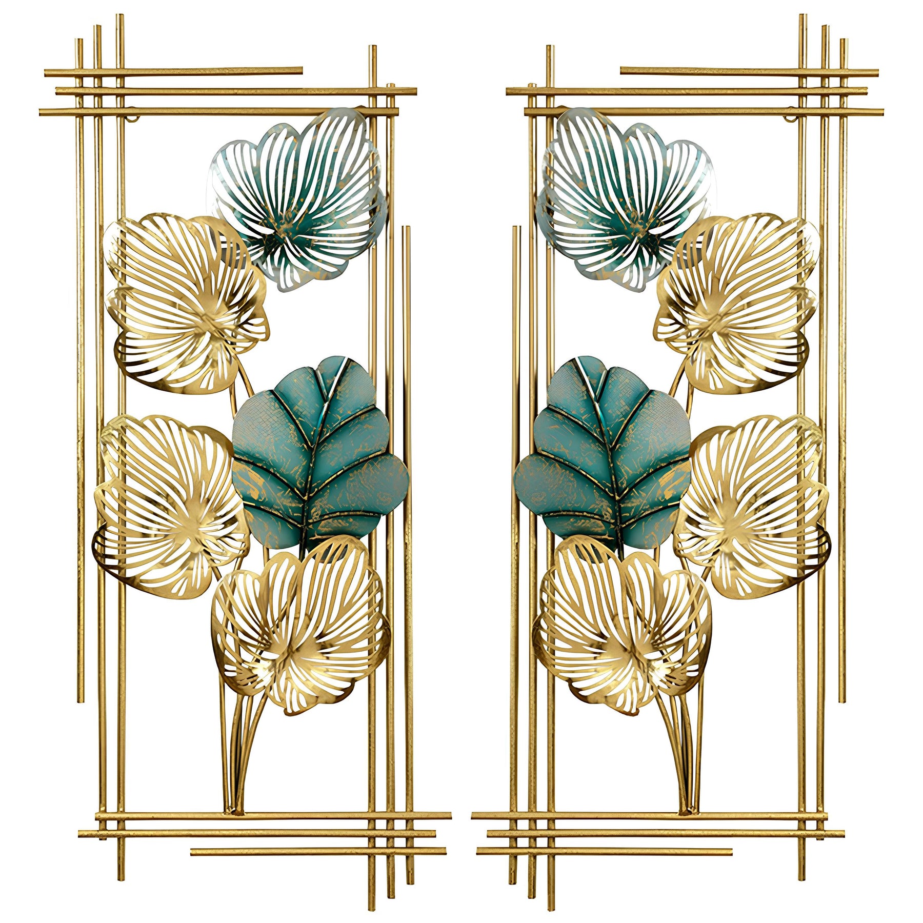 Luxe Botanical Metal Wall Art