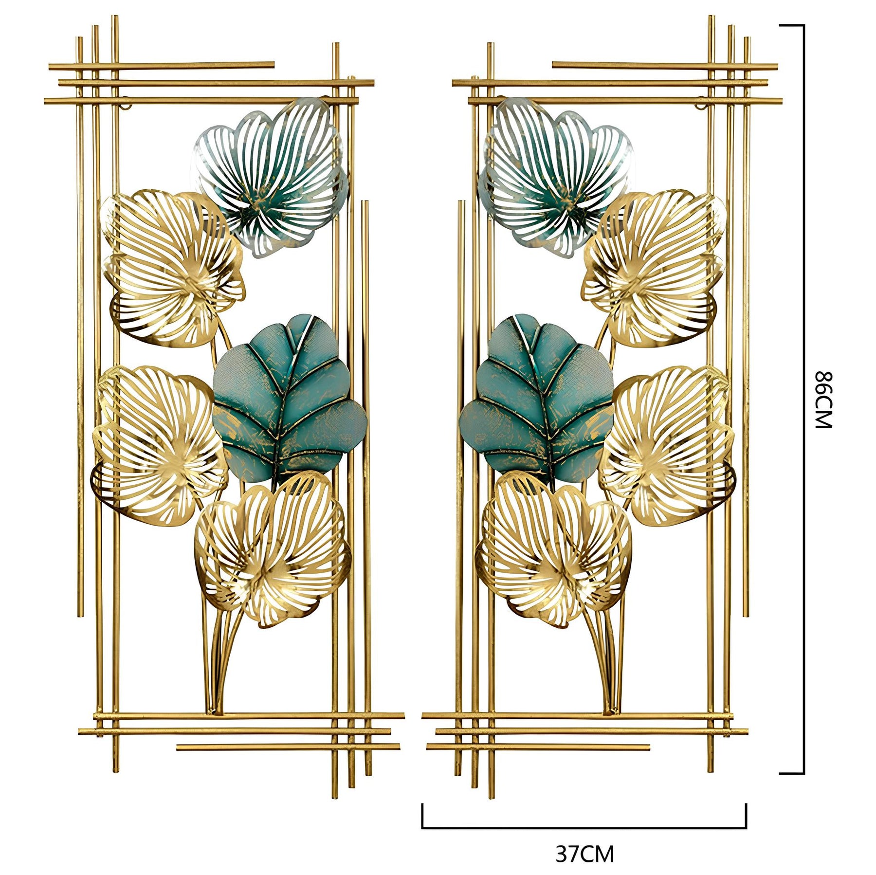 Luxe Botanical Metal Wall Art