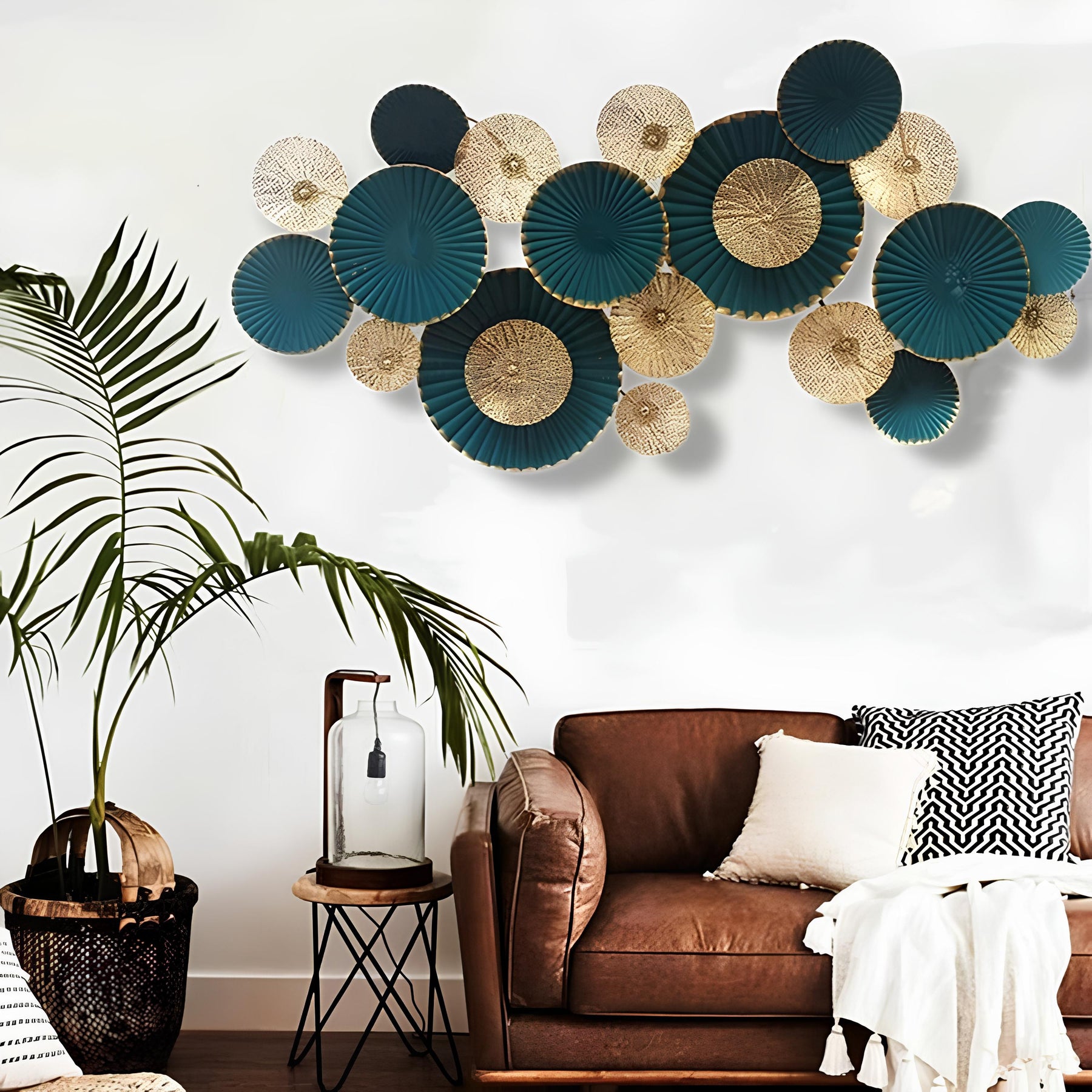 Elegance Iron Lotus Wall Art