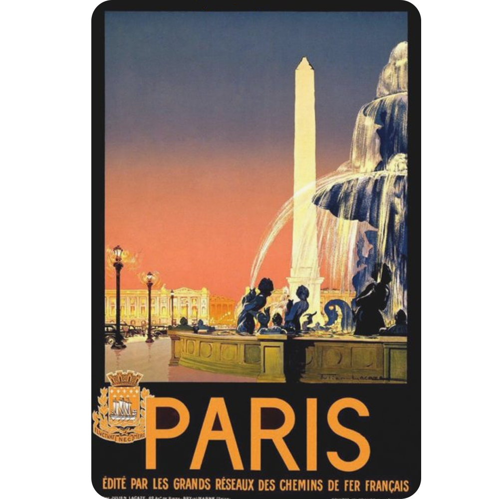 Retro Voyage Metal Art Posters