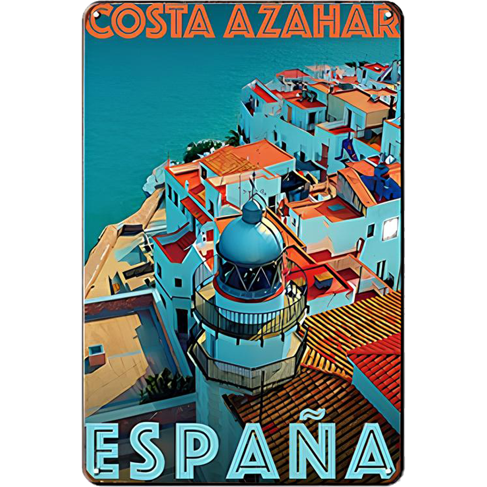 Retro Voyage Metal Art Posters