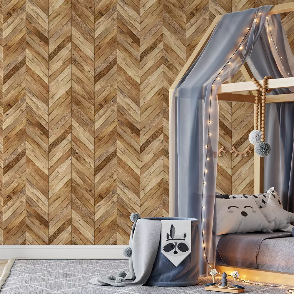 Triangular Mosaic Wood Wall Panel