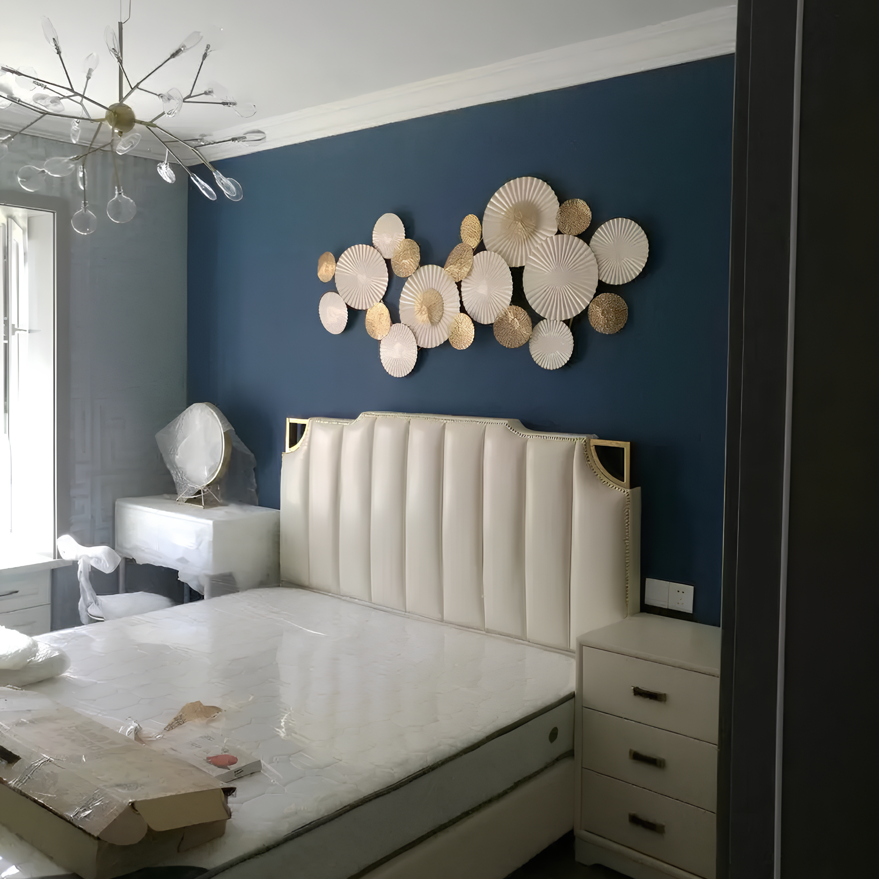 Elegance Iron Lotus Wall Art