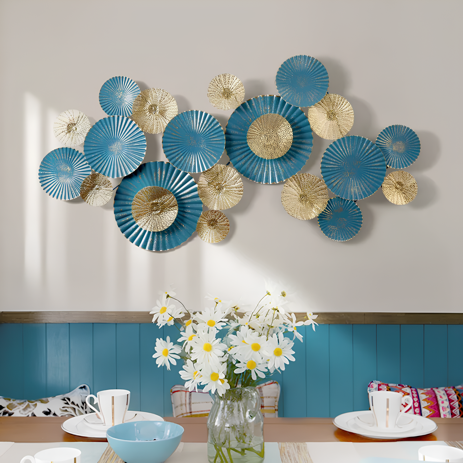 Elegance Iron Lotus Wall Art