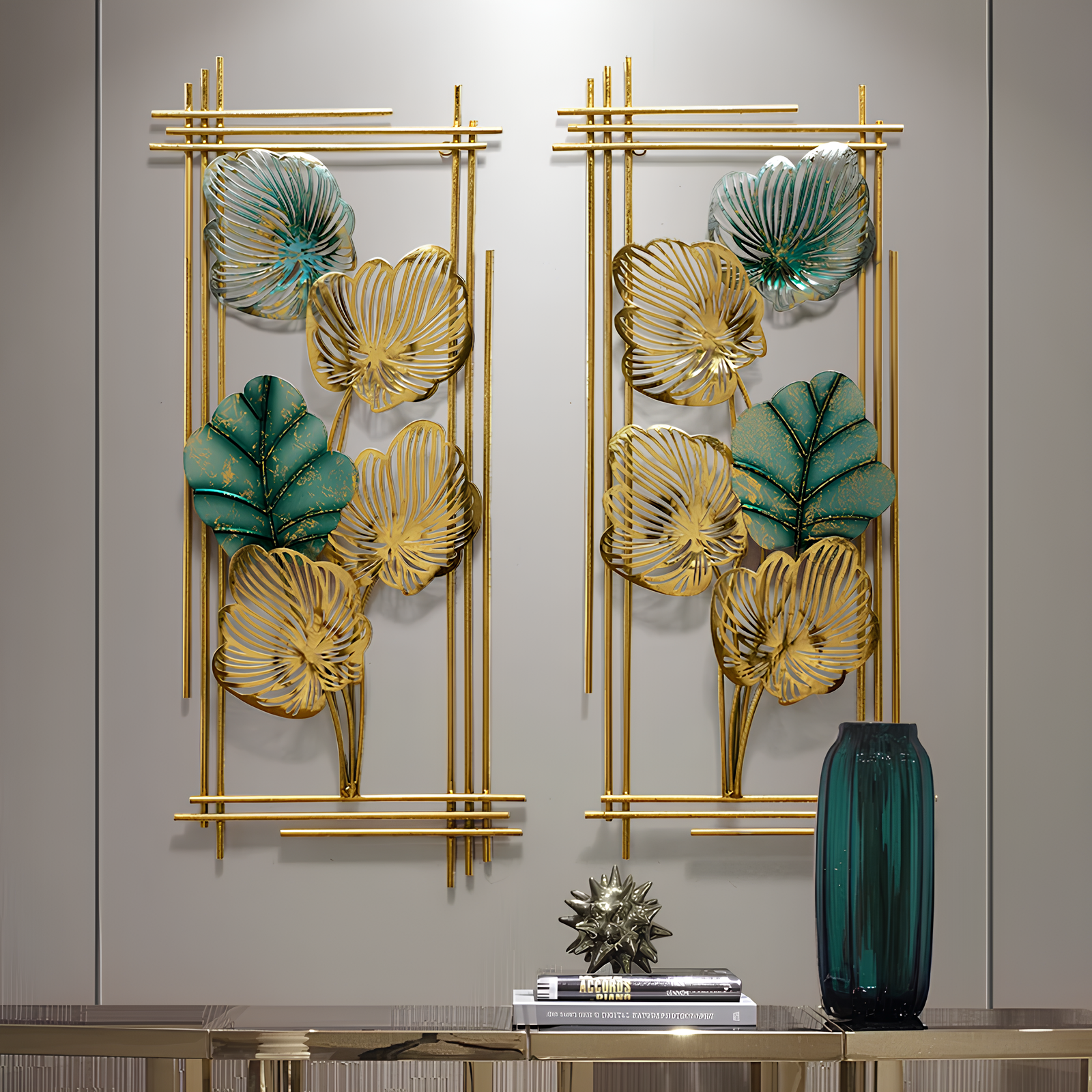 Luxe Botanical Metal Wall Art