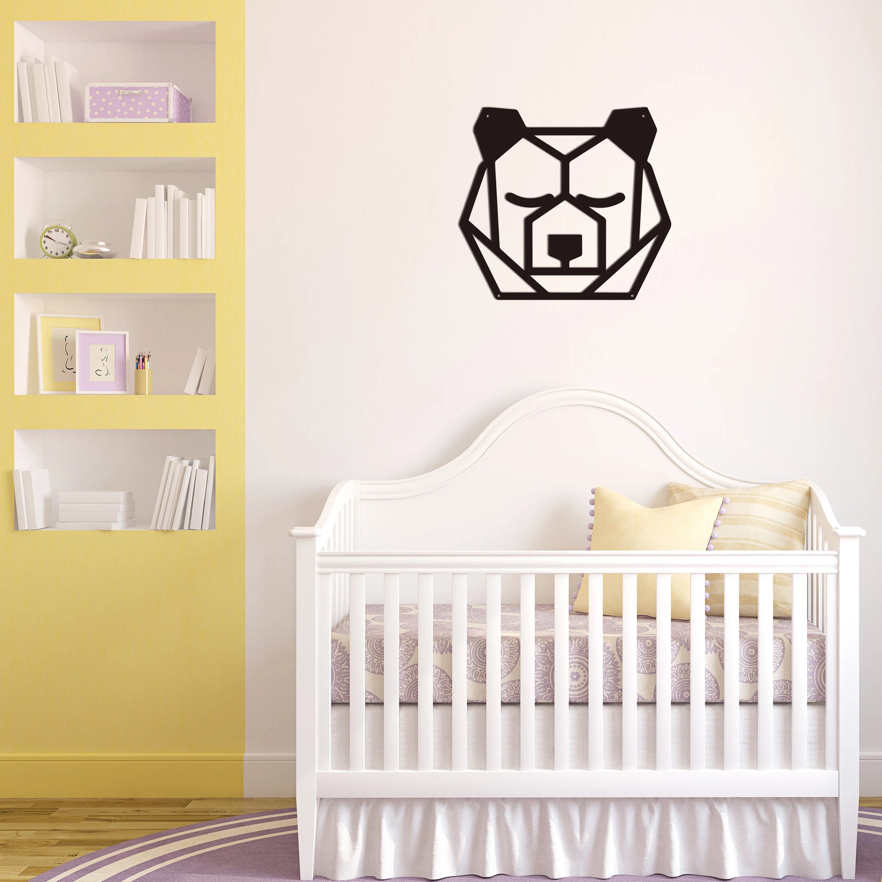Bear Silhouette Metal Wall Art