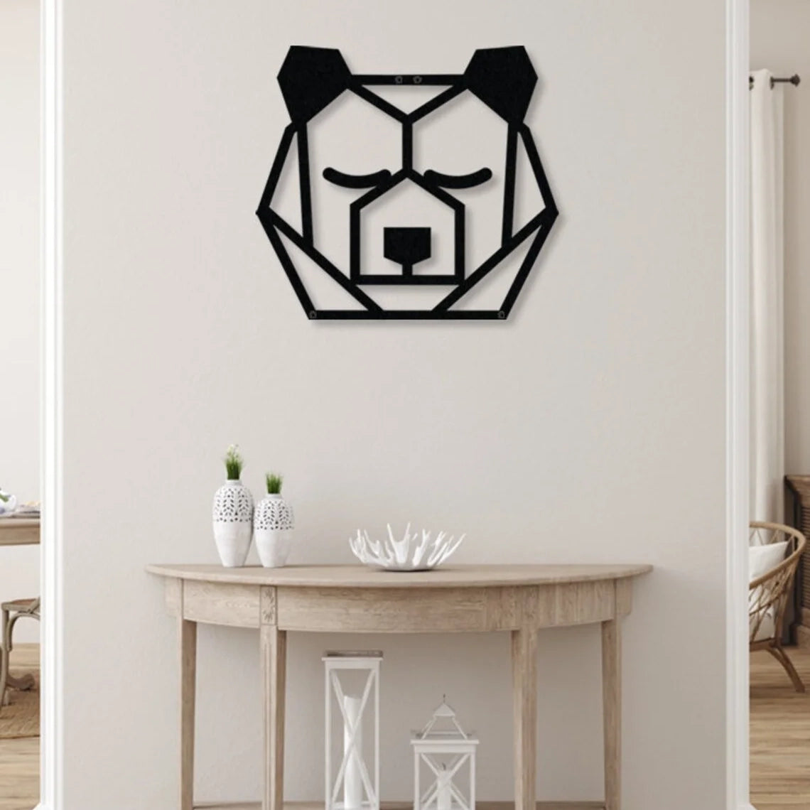 Bear Silhouette Metal Wall Art