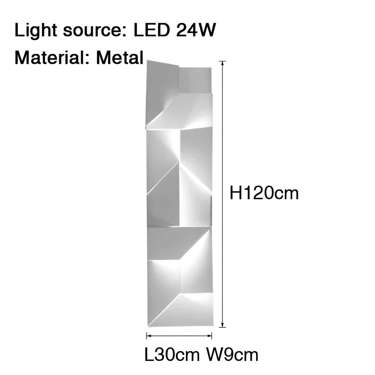 LuminaCraft 3D LED Iron Sconce