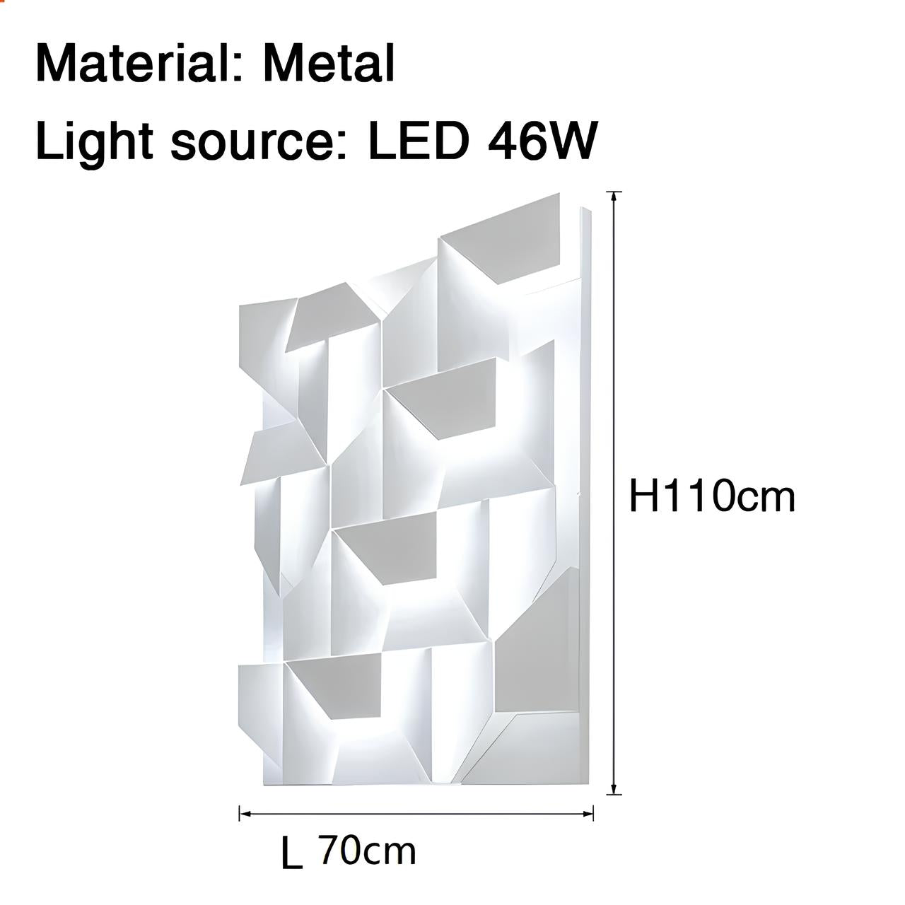 LuminaCraft 3D LED Iron Sconce
