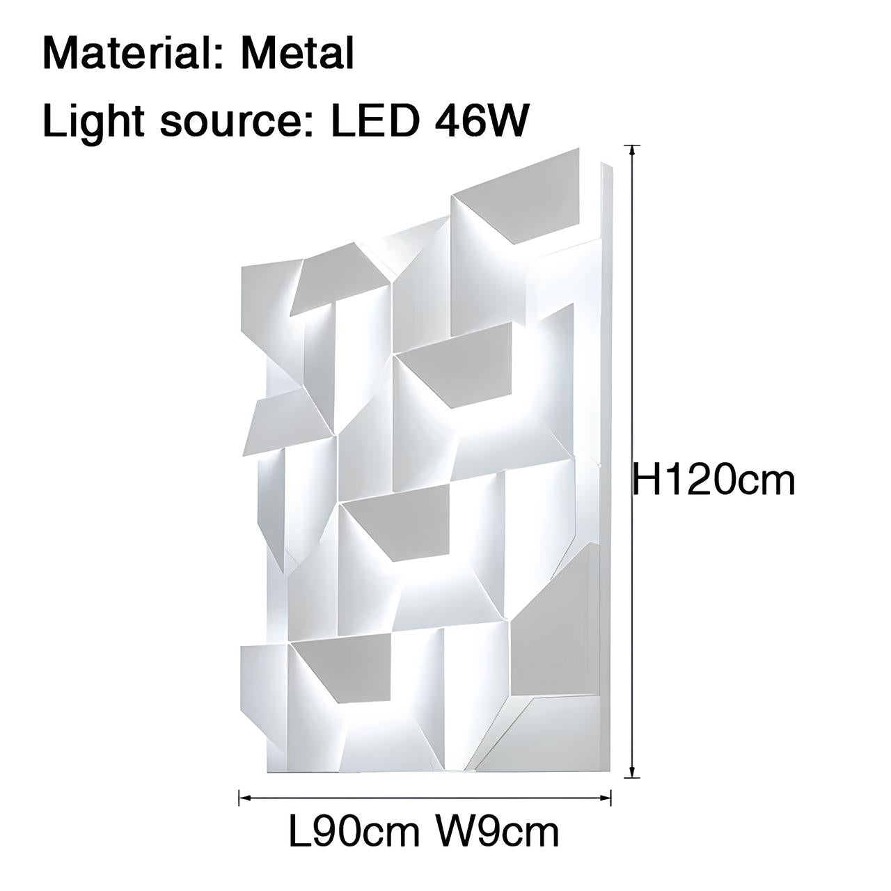 LuminaCraft 3D LED Iron Sconce