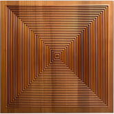 Parallel Mosaic Wood Wall Panel
