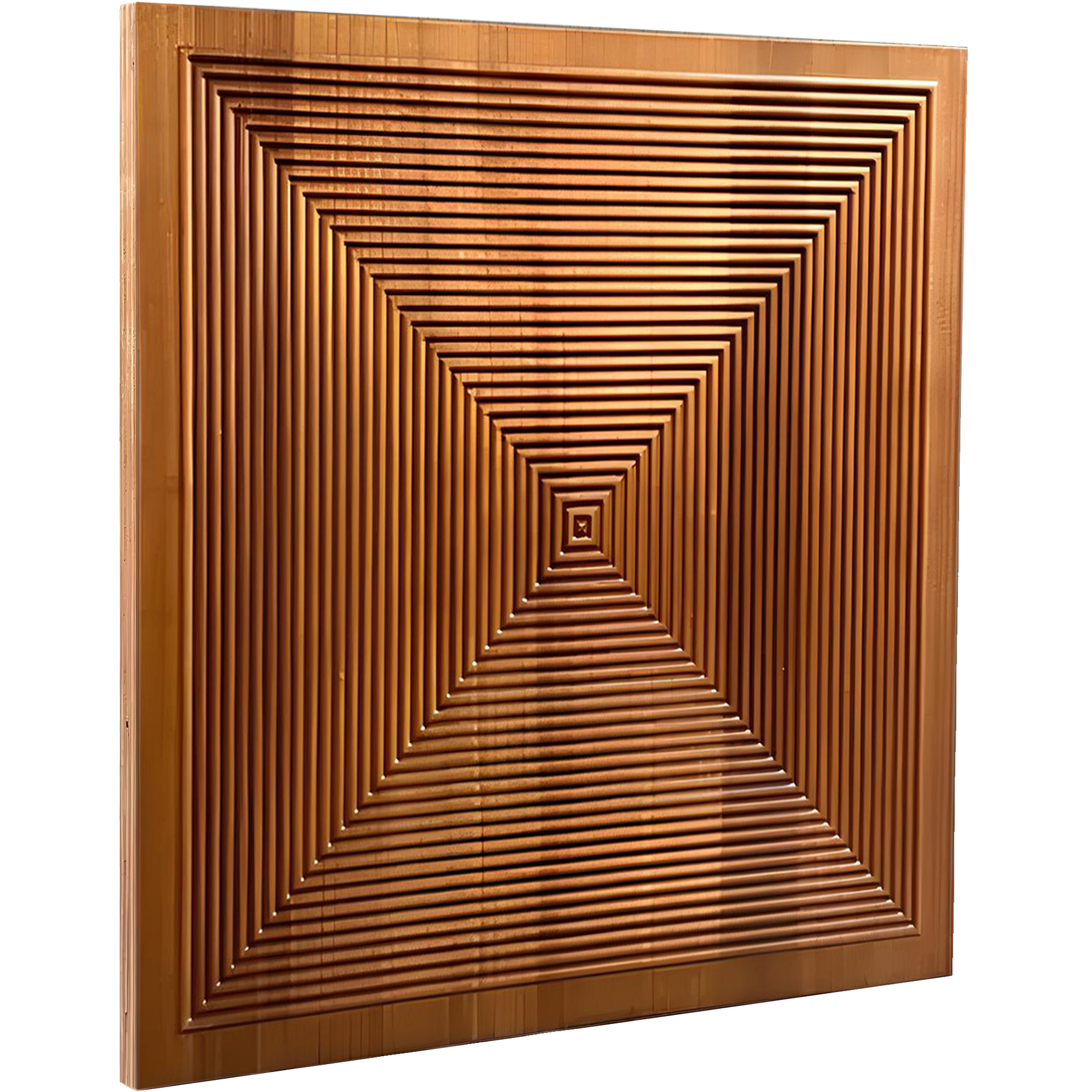 Parallel Mosaic Wood Wall Panel
