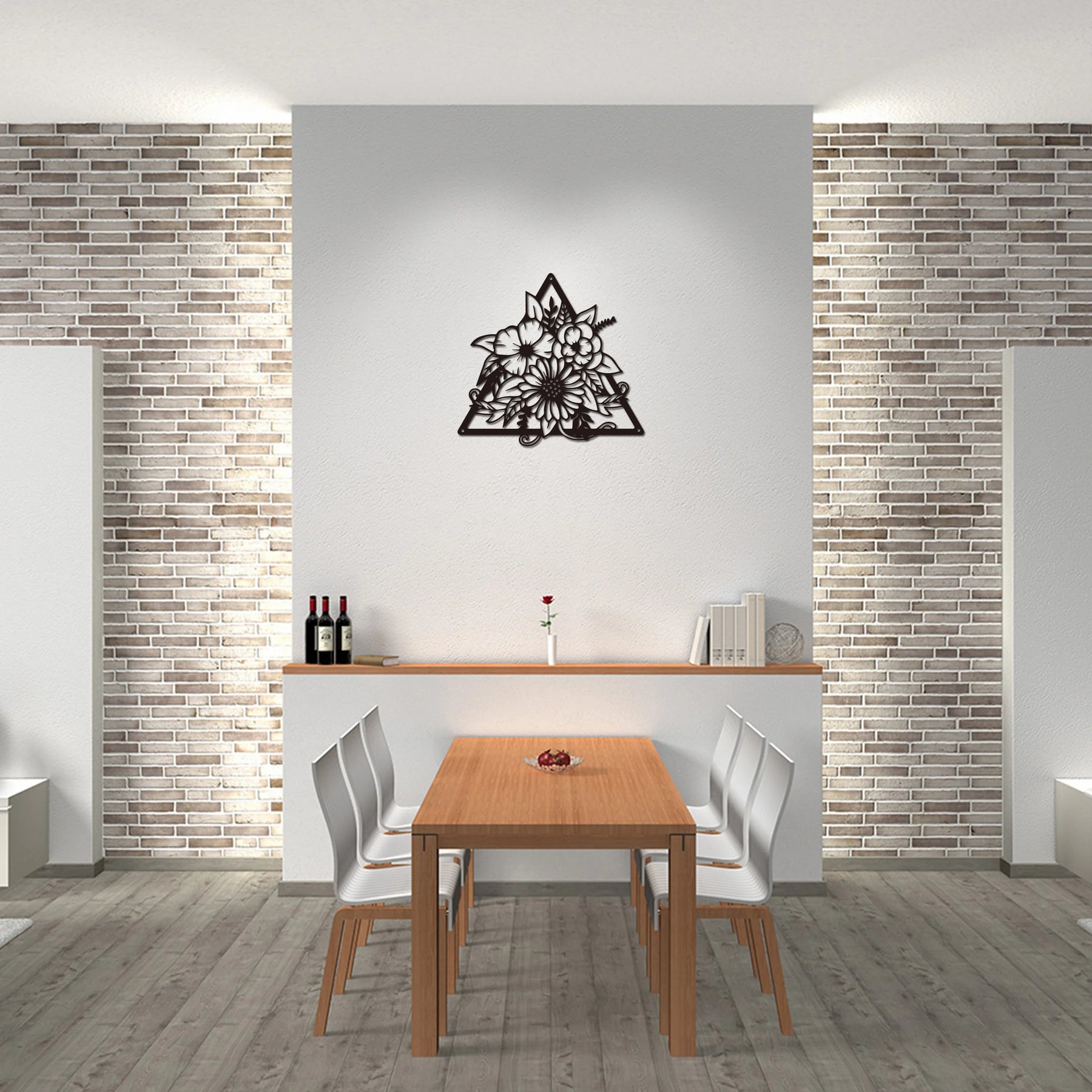 Blossom Silhouette Metal Wall Art