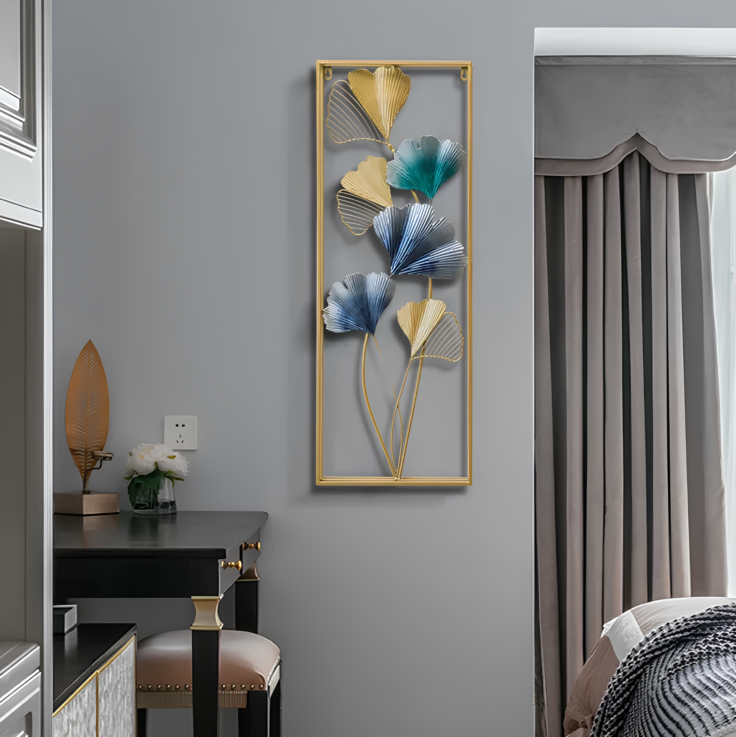 Oriental Blossom Iron Wall Art