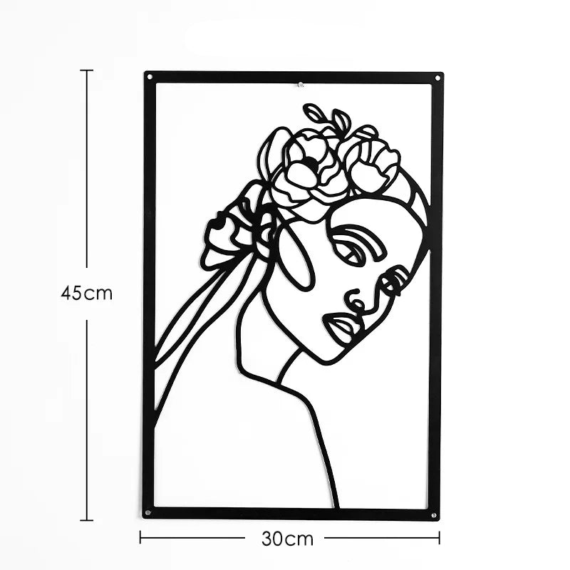 Golden Flora Metal Wall Art