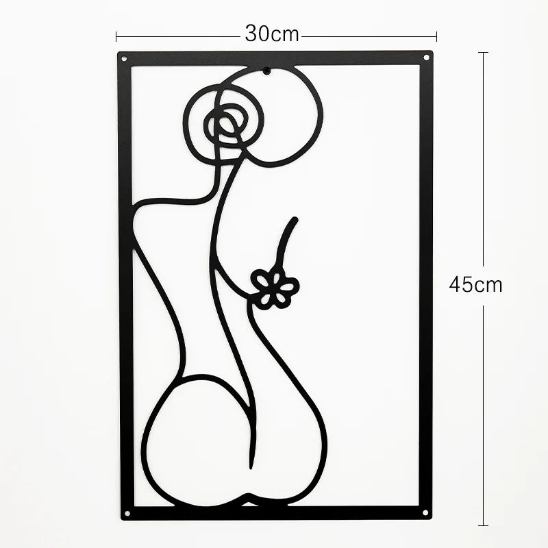 Golden Flora Metal Wall Art