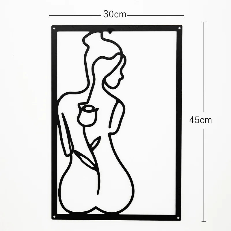 Golden Flora Metal Wall Art
