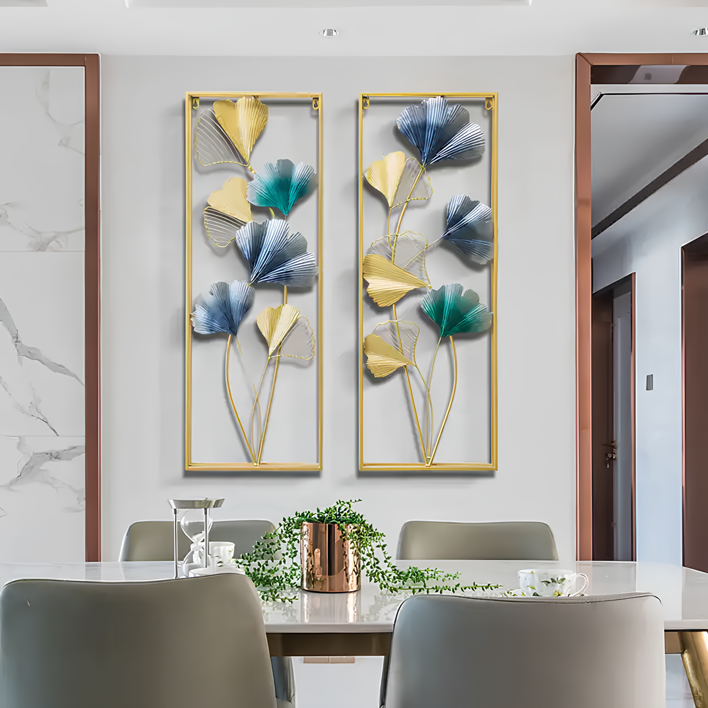 Oriental Blossom Iron Wall Art