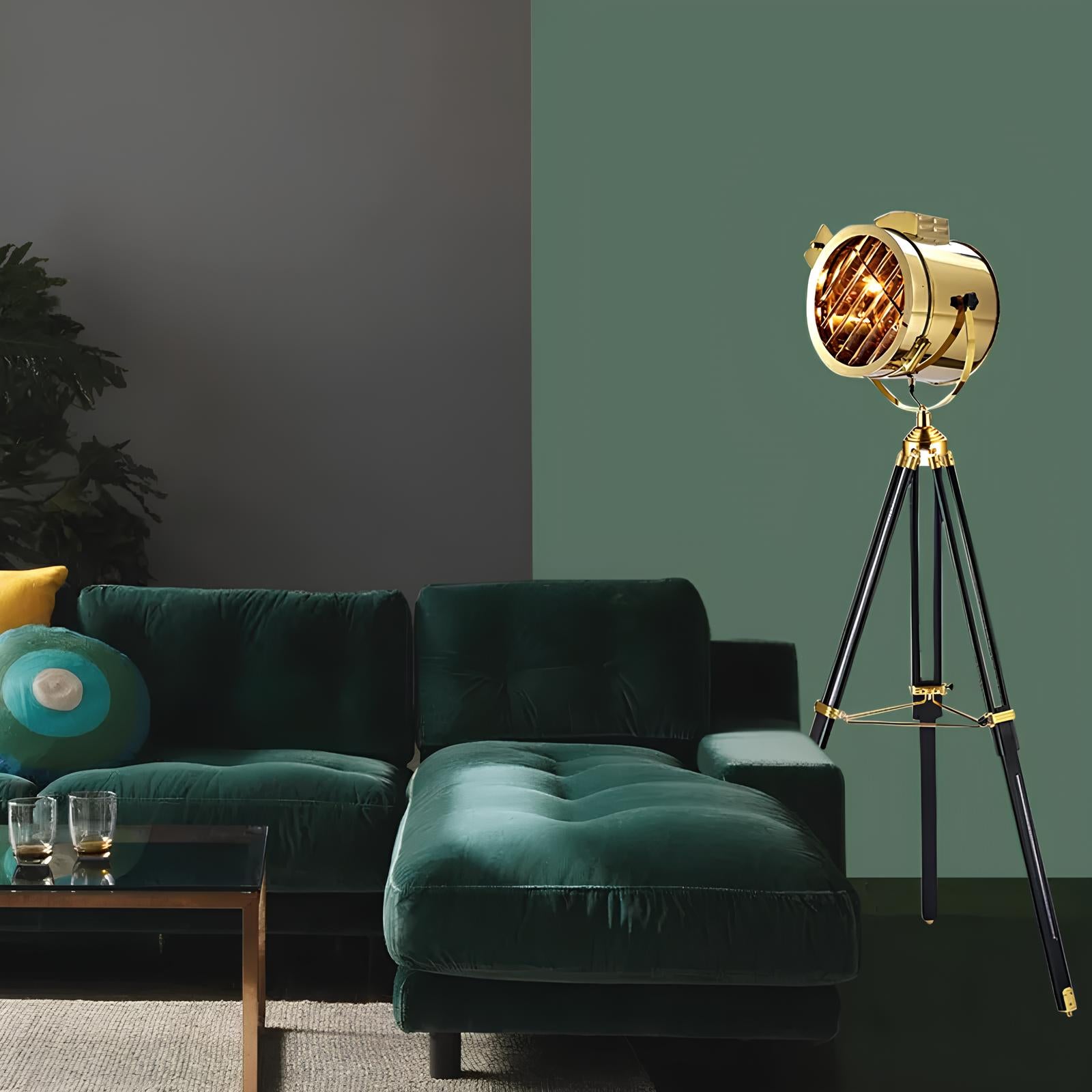Nordic Vintage Golden Spotlight