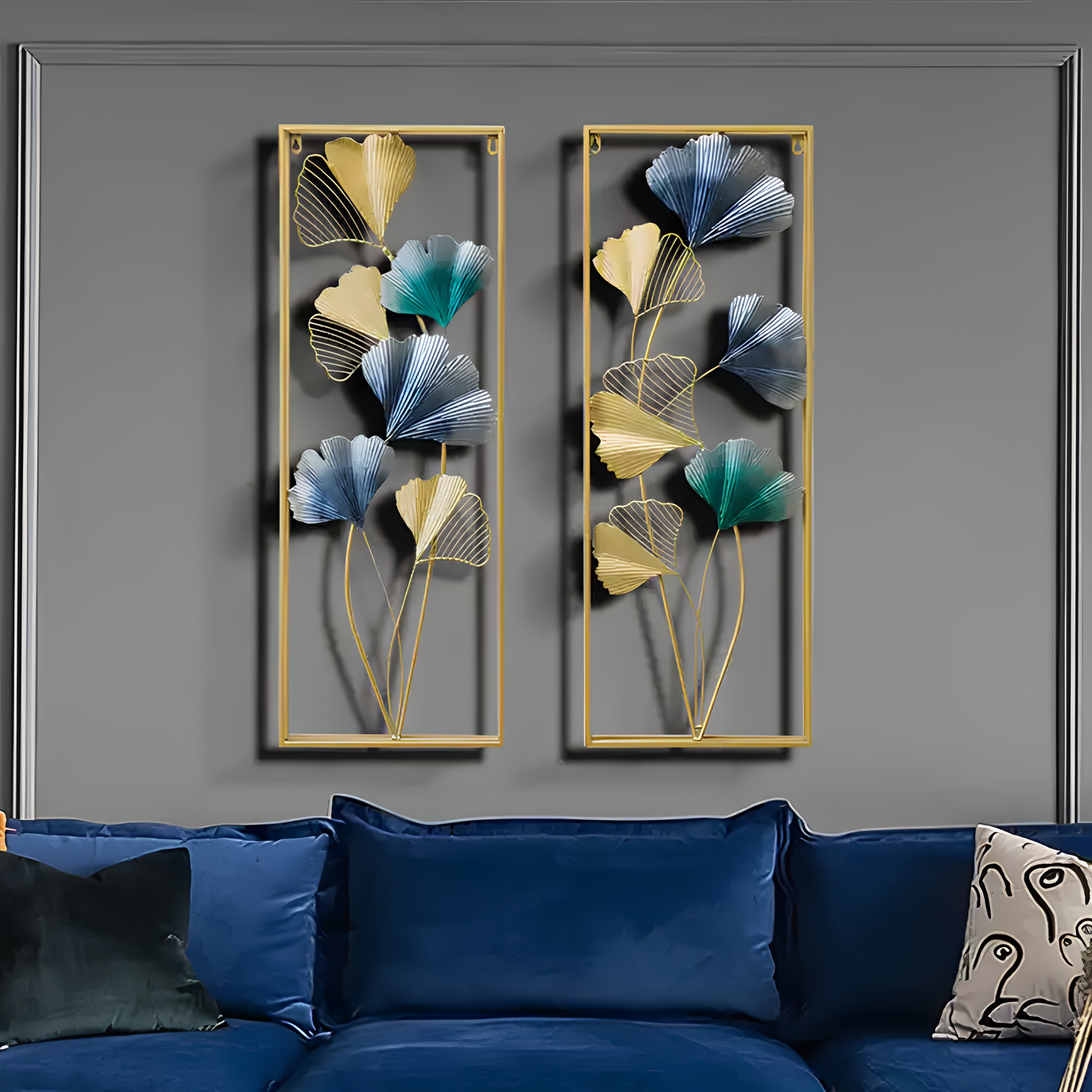 Oriental Blossom Iron Wall Art